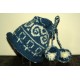 Blue and White Beltane Hat