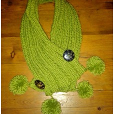 Bobble Scarf with Buttons (custom colours)