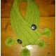 Bobble Scarf with Buttons (custom colours)
