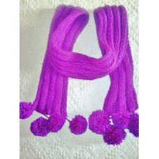 Purple Bobble Scarf