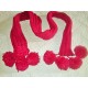 Red Bobble Scarf