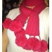 Red Bobble Scarf